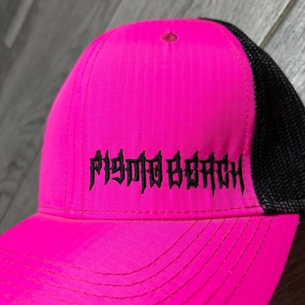 Premium Hot Pink Pismo Beach Trucker Snap Back Hat